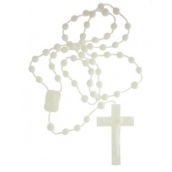 Rosary on Nylon  White