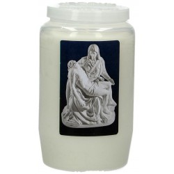 Kaars 3 Dagen / wit / Pieta