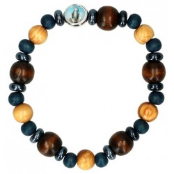 Armband/elastiek - Hout +...