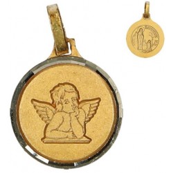 Medaille verguld Engel +...
