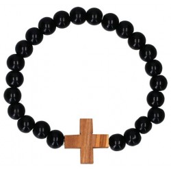 Armband op elastiek  Zwart...