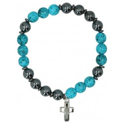 Armband op elastiek Kralen...