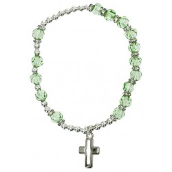 Armband op elastiek Smaragd...