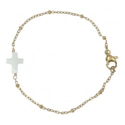 Verguld stalen armband met...