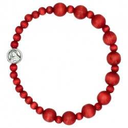 Armband op elastiek Hout...