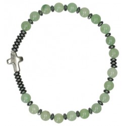 Armband op elastiek Jade en...