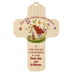 Houten wandkruis met...