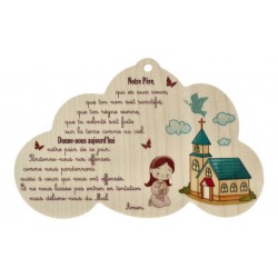 Houten wolk met opdruk 16 x...